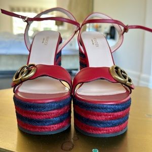 Gucci wedge lifeford sandals